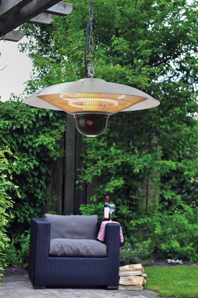 Stufa da Esterno Lampada Riscaldante Elettrica a Sospensione 1800W Kraus Phoebe