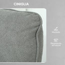 Poltrona Reclinabile con Riscaldamento 8 Punti Massaggio e 5 Modalità 88x93x102 cm in Tessuto Ciniglia Grigio Carbone   