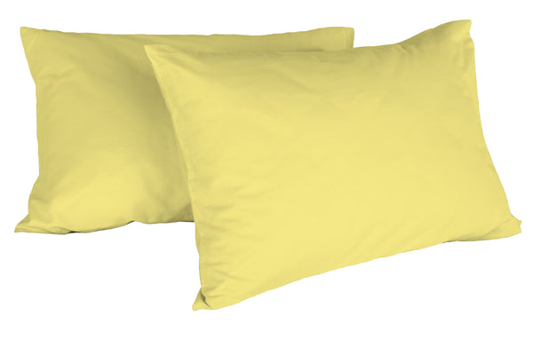 online Coppia di Federe Tinta Unita Giallo