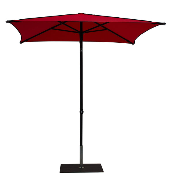 online Ombrellone da Giardino 2x2 m Palo Ø38 mm in Alluminio Tessuto Dralon Acrilico Border Rosso