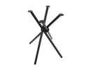 Base per Tavolo da Giardino 50x50x74 cm 4 Gambe in Acciaio Nero