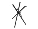 Base per Tavolo da Giardino 50x50x74 cm 4 Gambe in Acciaio Nero