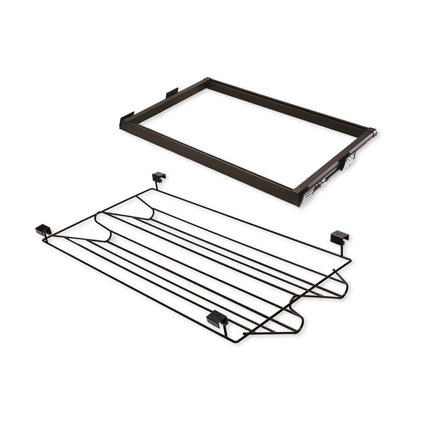 acquista Cassetto Porta Scarpe Scarpiera per Armadio 60 cm Emuca Moka