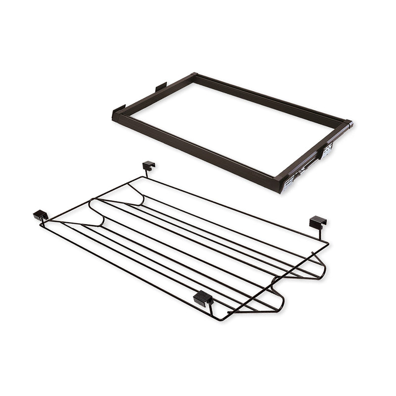 Cassetto Porta Scarpe Scarpiera per Armadio 60 cm Emuca Moka