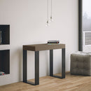 Consolle Allungabile 90-300x40x77 cm Tecno Tortora Telaio Antracite 