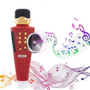 Microfono Karaoke Wireless Speaker Musica Bluetooth con USB per Feste Rosso