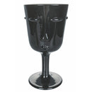 Set 6 Calici Vis à Vis Stones in Vetro VdE Tivoli 1996 Nero Grigio Trasparente