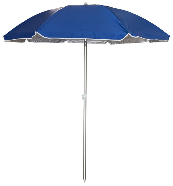 Ombrellone da Mare Ø2 m Palo Ø32 mm in Alluminio e Tessuto Oxford Blu prezzo