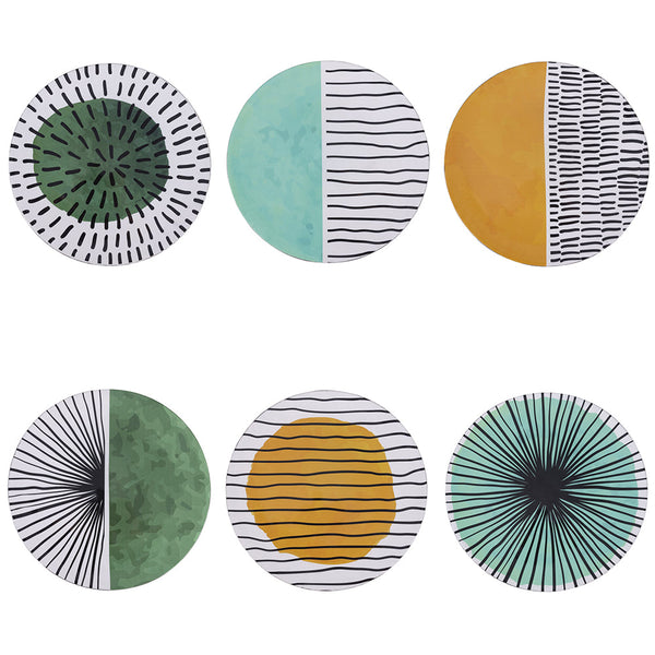 sconto Set 6 Sottopiatti Tondi Ø33x2 cm in Polipropilene VdE Tivoli 1996 Venice Lido