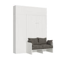 Letto Matrimoniale Francese a Scomparsa Salvaspazio con Sofà Kentaro H250 cm Bianco