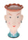 Set 2 Vasi Testa Donna Ø 12x H 22 cm