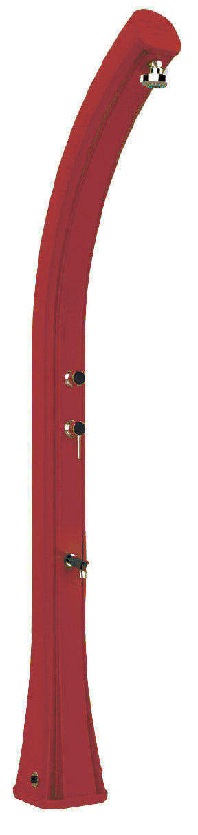 Doccia Solare da Giardino 35L Miscelatore e Lavapiedi e Temporizzatore Arkema Happy XL Cherry sconto