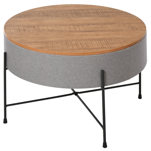 prezzo Tavolino Rotonto da Caffè Ø60x40 cm con Vano Contenitore