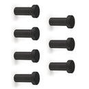 Appendiabiti da Parete Wellington Imballo 1 Pezzo Verniciato Nero Zama Emuca