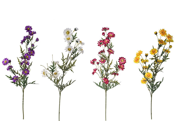 Set 6 Mazzetto di San Carlino Artificiali Composto da 18 Fiori Altezza 63 cm Multicolore online