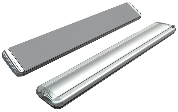 online Stufa Elettrica ad Infrarossi 125x20,1x5,8 cm da Soffitto 1800W in Alluminio Moel Hot-Top Silver