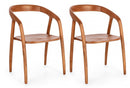 Set 2 Sedie 54,5x56x76,5 cm Yves in Legno