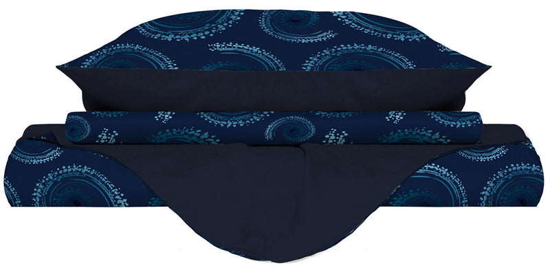 Copripiumino Double Face con Federe Stampato Vortex