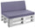 Cuscini per Pallet 120x80 cm Seduta e Schienale in Similpelle Mariotti Reforma Lilla