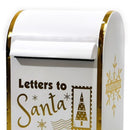 Cassetta Postale Buca Lettere Babbo Natale Bianco Decorazione Natalizia Metallo