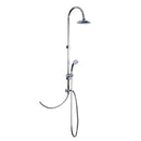 Saliscendi Soffione Doccia in Acciaio Inox con Augelli Autopulenti 103x31.5x15 cm 