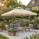 Gazebo Boston 3x3 m in Acciaio Antracite