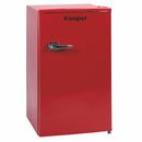 Frigorifero Vintage Monoporta 90 Litri 60W Classe A+ Kooper Rosso