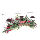 Centrotavola Natalizio 72 cm per 3 Candele