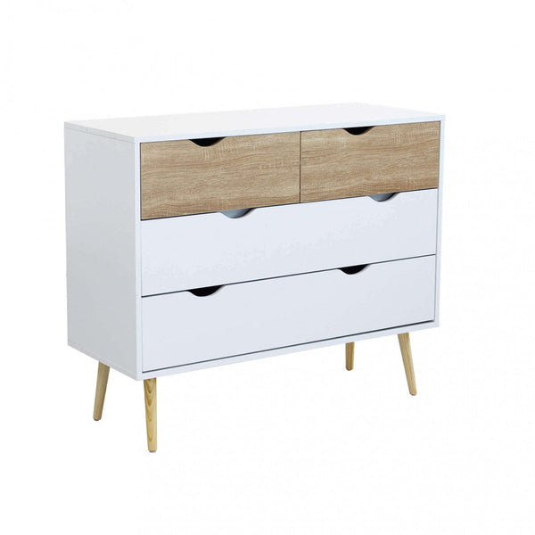 Mobile Terence 99x39x82 h cm in Legno Bianco sconto