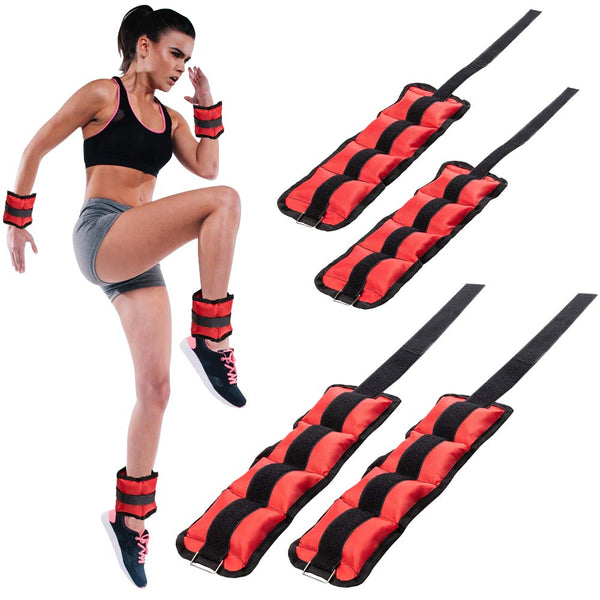 prezzo Set 4 Pesi Polsi e Caviglie 2 kg + 1 kg Allenamento Palestra Aerobica Fitness
