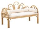 Panca Panama Con Cuscini 130x60x90cm cm in Ferro e Poliestere