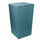 Cesto Portabiancheria in poliestere verde acqua quadro cm 33x33xh53