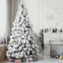 Albero di Natale Innevato Des Alpes 240 cm 740 Rami Super Folto Effetto Neve