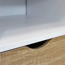 Mobile Porta Tv Brody 117x39x58 h cm in Legno Bianco