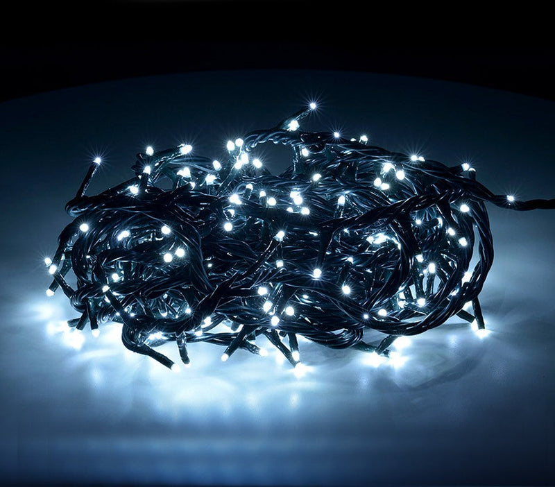 Luci di Natale 180 LED 9,16m Bianco Freddo da Interno
