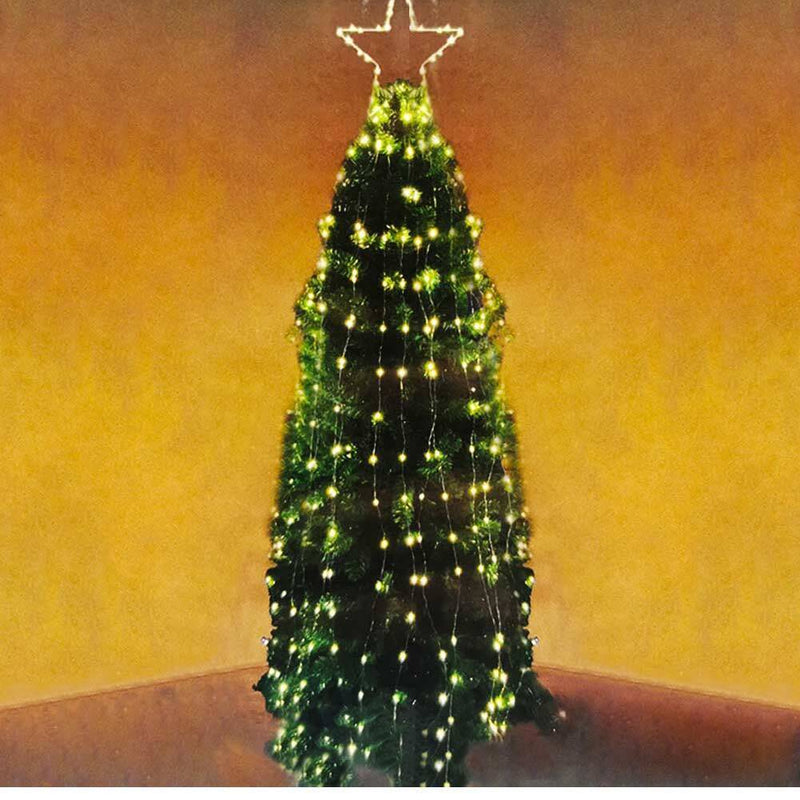 Puntale Per Albero Di Natale A Forma Di Stella - Decorazione Elegante Per Cime Di Alberi, Colore Classico