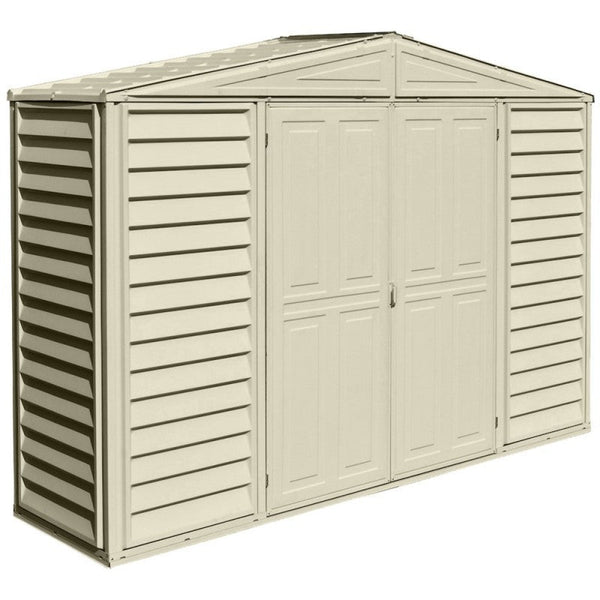 acquista Casetta da Giardino Porta Attrezzi 320x81x233 cm in PVC Avorio