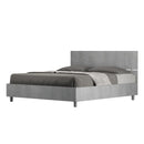 Letto Matrimoniale Testata Dritta Demas Cemento Varie Misure