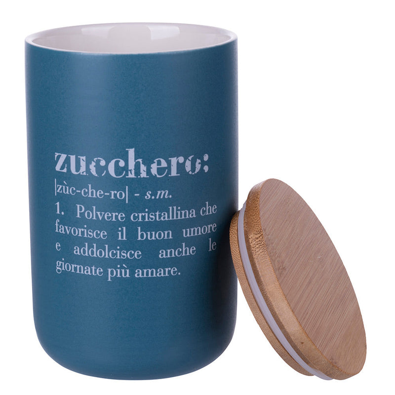 Set 3 Barattoli Sale Zucchero e Caffè Double Face 750 ml in New Bone China VdE Tivoli 1996