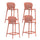 Set 4 Sedie 46x42xH93 cm in Polipropilene Spot Arancione