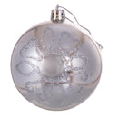 Set 8 Palle di Natale Ø8 cm in Plastica Argento