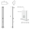 Doccia da Giardino Miscelatore Arkema Spring S Fascia Inox Champagne Bronze