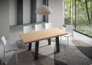 Tavolo Fisso 180x90 cm Svalen Rovere Scortecciato Gambe Antracite      