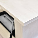 Camino a Bioetanolo da Pavimento 115x78x42,5 cm Grace Bianco