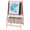 Lavagna per Bambini 3 in 1 54x46,5x93 cm con Cavalletto Rosa