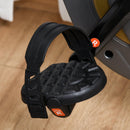 Cyclette Magnetica Pieghevole 113x65x120 cm con Bande Elastiche in Acciaio Nera