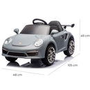 Macchina Elettrica per Bambini Licenza Ruf Small 12V Grigio  