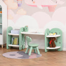 Set Tavolino con Sedia per Bambini Verde