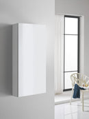 Pensile da Bagno 1 Anta Push 35x18x78,2 cm in Legno TFT Bali Bianco Lucido