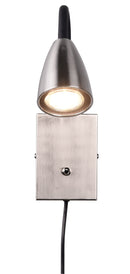 Applique da Interno Attacco GU10 in Metallo Nichel Satinato 